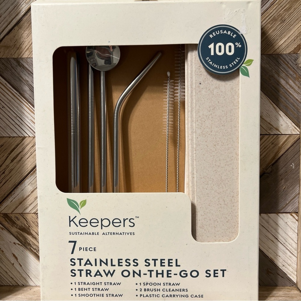 Keepers Stainless Steel Straw Set